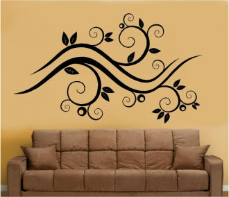 Sticker floral decorativ