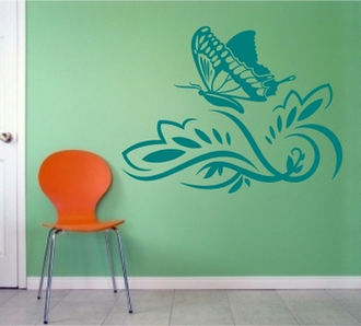 Sticker floral dragut