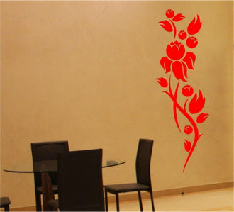 Sticker floral pentru colt