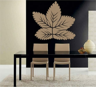 Sticker decorativ ramura cu frunze