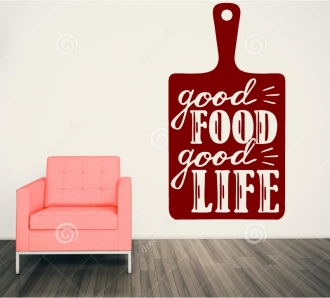 Sticker Good Food good life