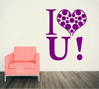 Sticker I LOVE YOU