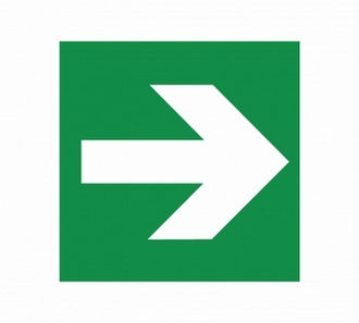 Sticker indicator directie