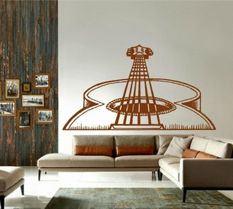 Sticker Ghitara in perspectiva