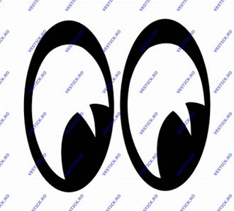 Sticker ochii mirati