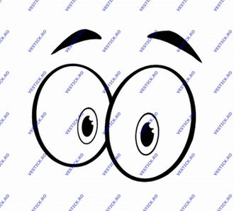 Sticker privire uimita
