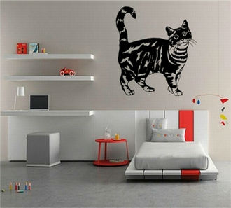 Sticker Pisica ascultatoare