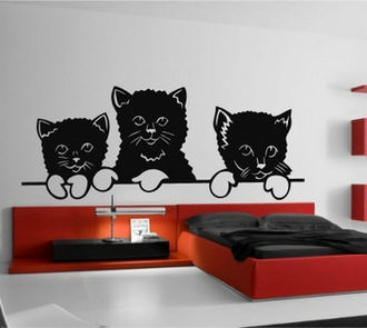 Sticker Pisicute dupa pat