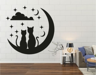 Sticker pisicute romantice