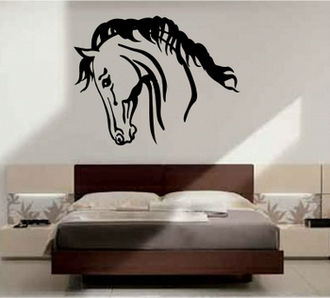 Sticker profil cap de cal pur sange