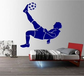 Sticker fotbalist in foarfeca