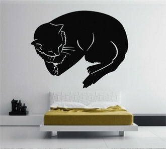 Sticker Pisica dormind