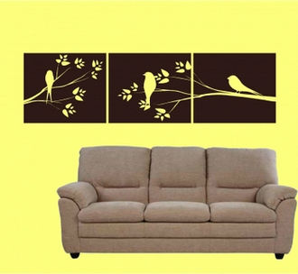 Sticker Tablou pasarele pe ramurica