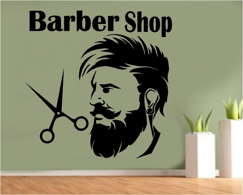 Autocolant barber shop 2
