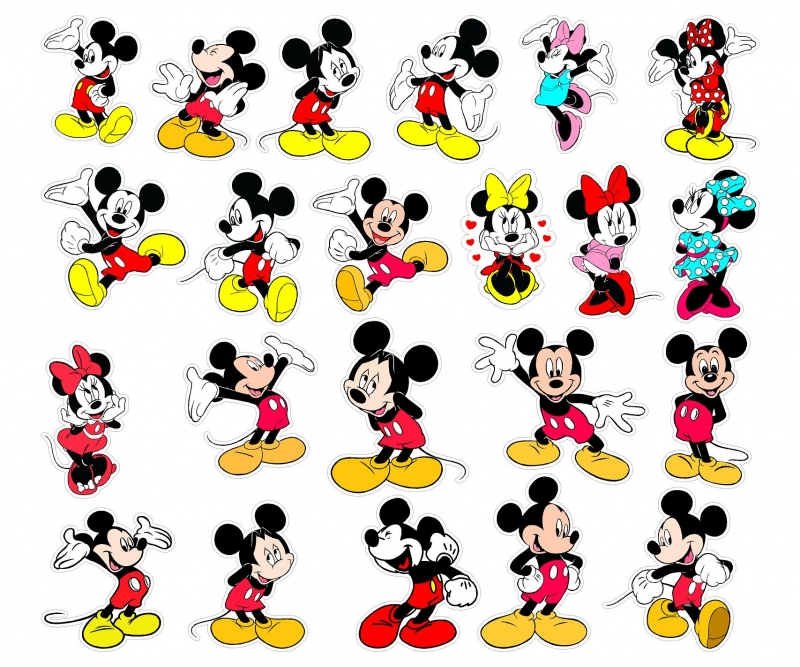 Colectie stickere Mickey Minnie Mouse