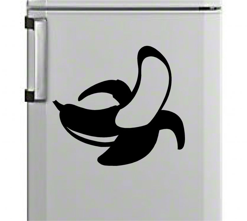 Sticker banana decojita