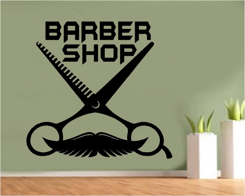 Sticker barber shop