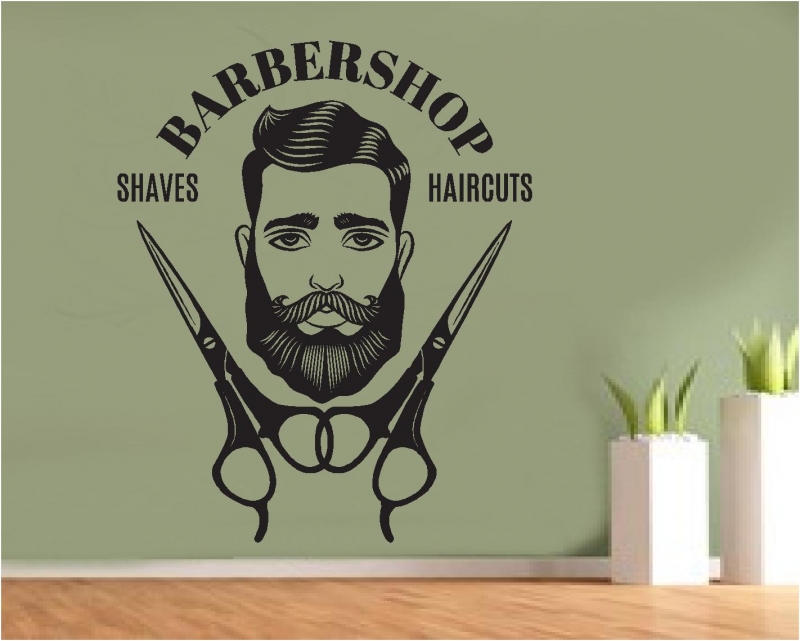 Sticker decorativ Barbershop