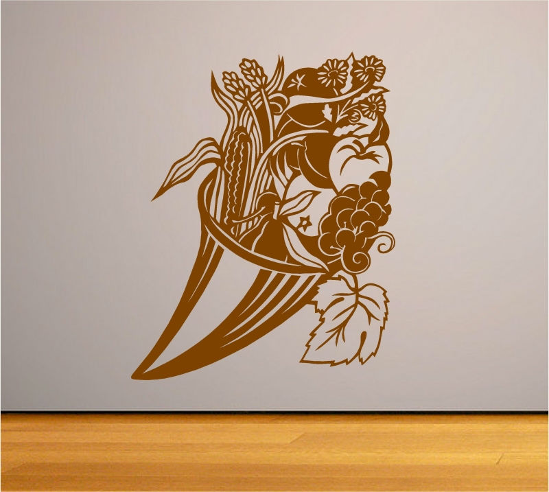 Sticker decorativ cosulet cu roade de toamna