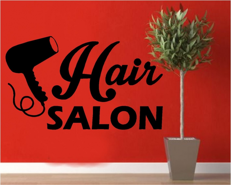 Sticker decorativ Hair Salon