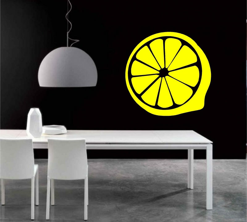 Sticker decorativ lamaie taiata in doua