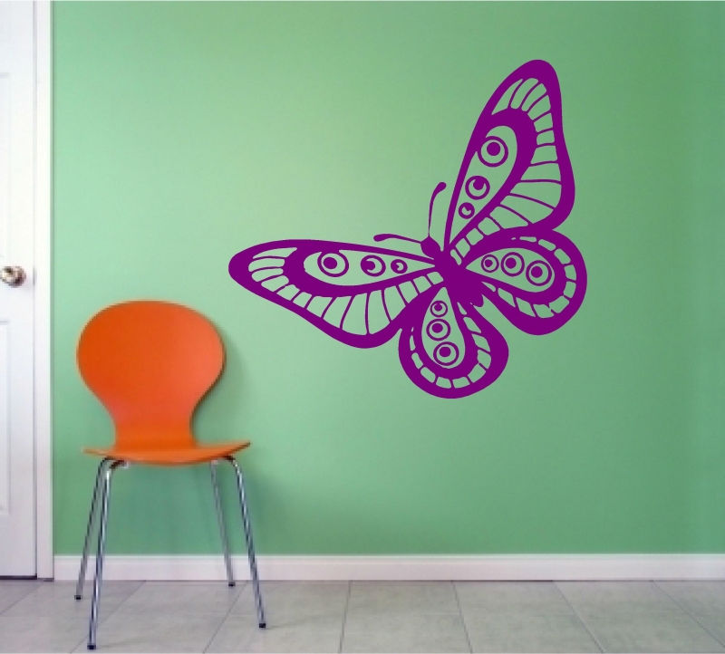 Sticker decorativ fluture varianta 11